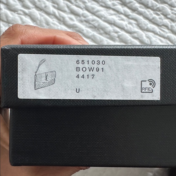 Saint Laurent Khaki Quilted Clutch Grain Leather - Picture 8 of 8